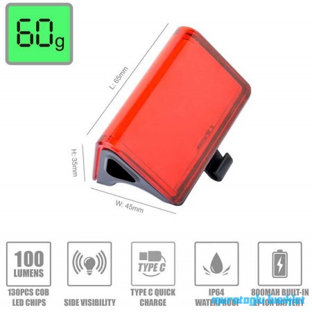 Eastpower ARKA ÇAKAR LW-R200 100LM USB SU GEÇİRMEZ