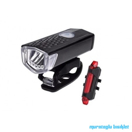 TEX XBYC-6116 ÖN-ARKA IŞIK-250L- USB ŞARJLI - SİYAH