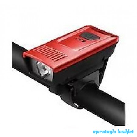 TEX XBYC-6724 ÖN FAR 200L USB ŞARJLI - KIRMIZI SİYAH