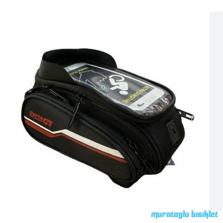 TEX XBYC-816 KADRO ÜSTÜ ÇANTA-TELEFON TUTUCULU - SİYAH KIRMIZI