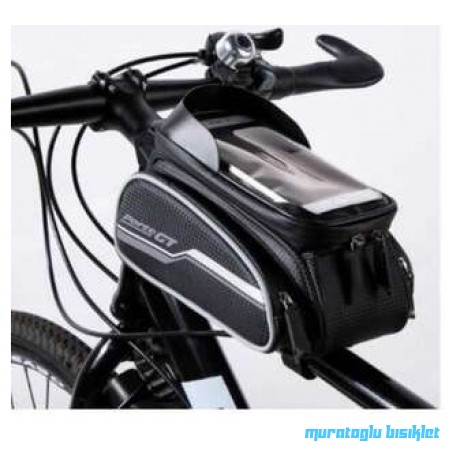 TEX XBYC-816 KADRO ÜSTÜ ÇANTA-TELEFON TUTUCULU - SİYAH GRİ