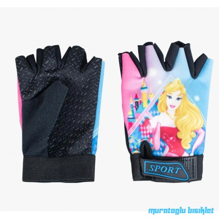 TEX XBYC HJ-1509  KIZ ÇOCUK ELDİVENİ - PRENSES - PEMBE MAVİ