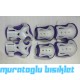 TEX ÇOCUK DİZLİK DİRSEKLİK SET   - LİLA BEYAZ