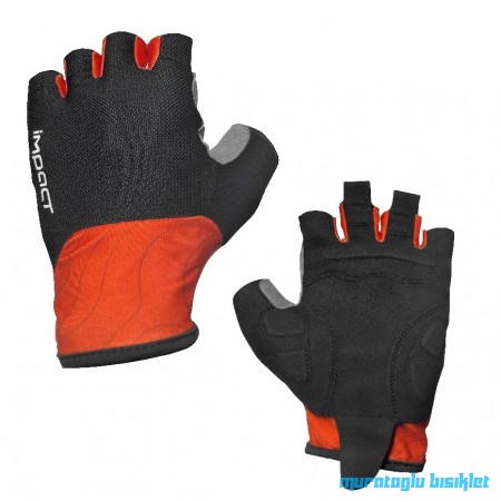 IMPACT Eldiven - VELOR, Jelli, Kırmızı  -  M BEDEN