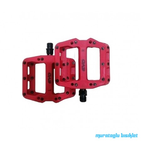 EVO Pedal Rulmanlı Çivili  - Kırmızı