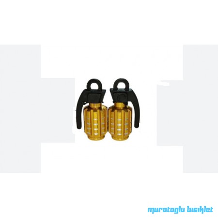 KNT SİBOP KAPAĞI - EL BOMBASI - 1 ÇİFT - ALTIN SARI