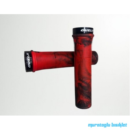 OVELA Elcik Yüzüklü - Kırmızı Siyah 