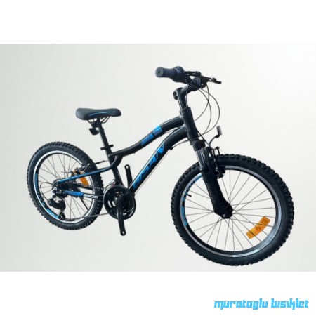20J BİSAN KDX 2500 V FREN DAĞ BİSİKLETİ - MAT SİYAH MAVİ 