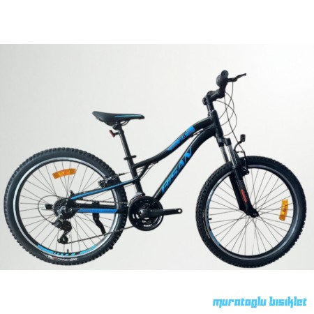 24J BİSAN KDX 2800 V FREN DAĞ BİSİKLETİ - MAT SİYAH MAVİ - 30 kadro