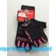CARRARO KISA PARMAK ELDİVEN CRO-004 - SİYAH PEMBE - M BEDEN