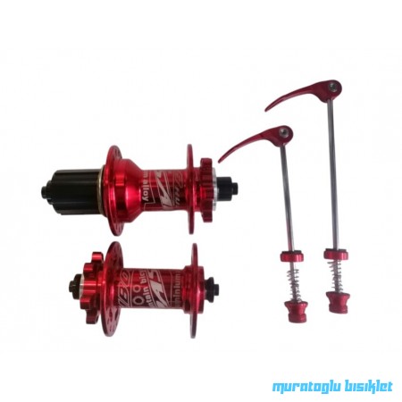 PASAK  Ön Arka Göbek Seti 6Vida Rulmanlı - Kırmızı