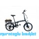 20J RUUT ZENİX KATLANIR ELEKTRİKLİ BİSİKLET - SİYAH GRİ