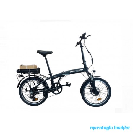 20J RUUT ZENİX KATLANIR ELEKTRİKLİ BİSİKLET - SİYAH GRİ
