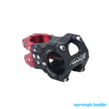 WAKE Gidon Boğazı  Alüminyum 31.8mm - Siyah Kırmızı