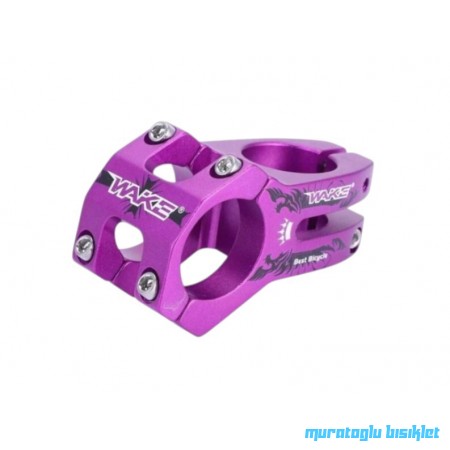 WAKE Gidon Boğazı  Alüminyum 31.8mm -Mor / Siyah Desenli