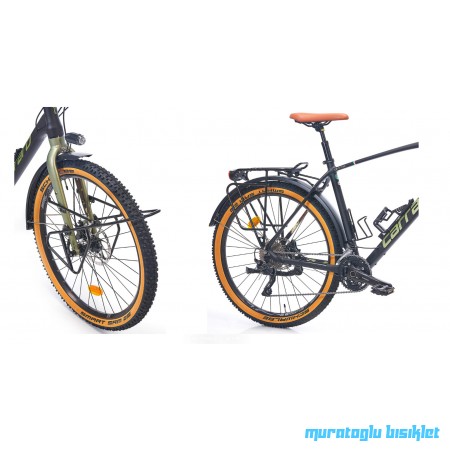 27.5J CARRARO CR-T TRAIL DAĞ BİSİKLETİ - MAT SİYAH YEŞİL - 48 KADRO