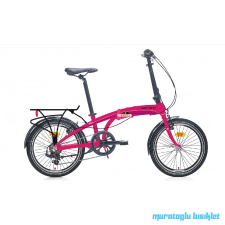 20J CARRARO FLEXI 106 KATLANIR BİSİKLET - FUŞYA SİYAH BEYAZ