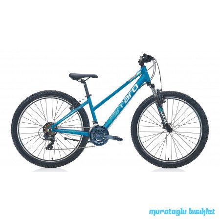 26J CARRARO FORCE 601 BAYAN DAĞ BİSİKLETİ - MAT TURKUAZ BEYAZ - 38 KADRO