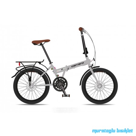 20J CARRARO FLEXİ 121 HD KATLANIR BİSİKLET - MAT GRİ SİYAH KAHVE