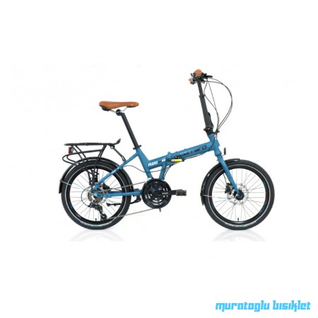 20J CARRARO FLEXİ 121 HD KATLANIR BİSİKLET - MAT PETROL YEŞİLİ SİYAH KAHVE