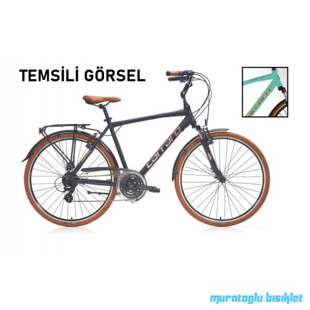 28J CARRARO ELITE 804 ŞEHİR BİSİKLETİ - MAT TURKUAZ KAHVE - 48 KADRO