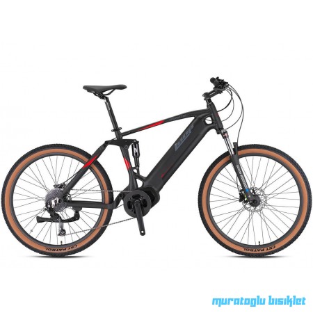 29J LOOP GRAVITY 10V ELEKTRİKLİ DAĞ BİSİKLETİ - MAT SİYAH KIRMIZI - 47 KADRO