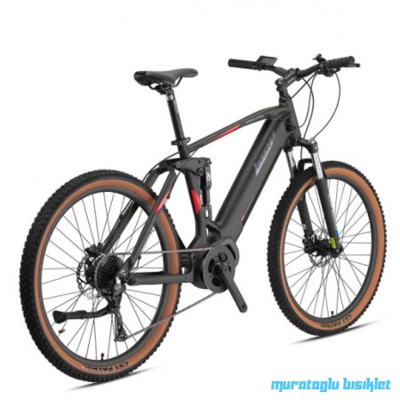 29J LOOP GRAVITY 10V ELEKTRİKLİ DAĞ BİSİKLETİ - MAT SİYAH KIRMIZI - 47 KADRO