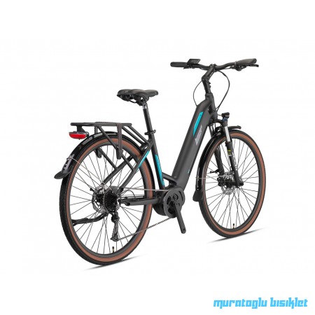 28J LOOP COMMUTER 9V HD ELEKRİKLİ BİSİKLET - SİYAH TURKUAZ - 45 Kadro