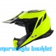 SWAY - FS-618 STARDUST CROSS KASK - PARLAK SARI SİYAH - XLARGE BEDEN