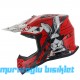 SWAY - FS-618 BUNNY CROSS KASK - PARLAK KIRMIZI SİYAH BEYAZ - XLARGE BEDEN