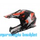 SWAY - FS-617 CHAOS CROSS KASK - SİYAH KIRMIZI GRİ - LARGE BEDEN