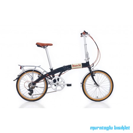 20J BİANCHİ FOLDING NEW VINTAGE KATLANIR BİSİKLET -  SİYAH KREM