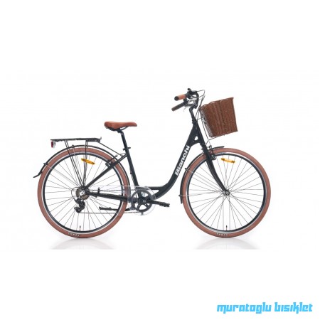 28J BİANCHİ C281 7V VB ŞEHİR BİSİKLETİ - SİYAH GÜMÜŞ - 38 KADRO