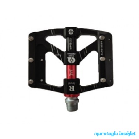 TEX PEDAL - XBYC 1804 MODEL, ALÜ, GENİŞ - SİYAH KIRMIZI