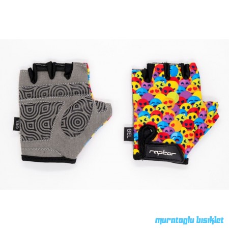 RAPTOR NEON FACE Kısa Parmak Jelli Çocuk Eldiveni 