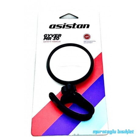 Asistan Gyver MR30 Ayna Kayış Bağlantılı - Siyah