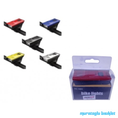 TEX XBYC-6124 ÖN FAR 200L USB ŞARJLI -KIRMIZI/SİYAH