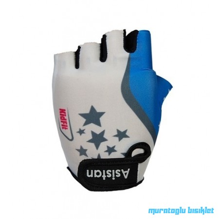 Asistan Cape Gl 5 Kısa Parmak Çocuk Eldiveni - Mavi - XSmall Beden