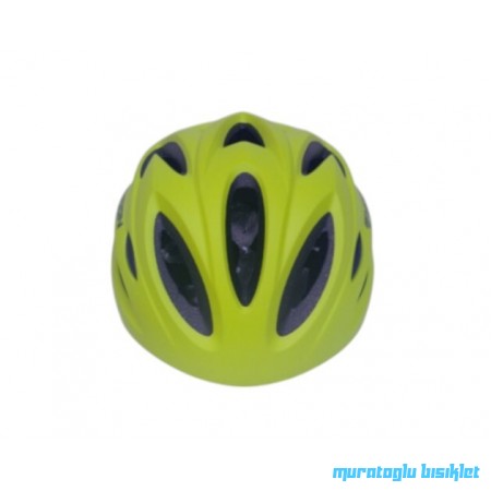 MOON KS-22  KASK IŞIKLI - MAT NEON SARI - L