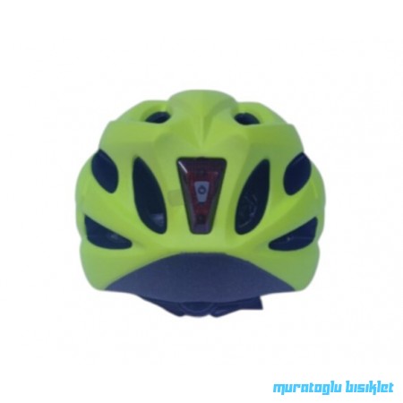 MOON KS-22  KASK IŞIKLI - MAT NEON SARI - L