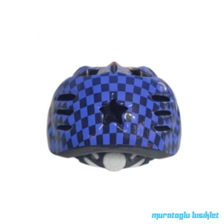 MOON M-7 ÇOCUK KASK ARABALAR KARELİ - MAVİ - M