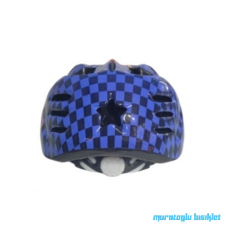 MOON M-7 ÇOCUK KASK ARABALAR KARELİ - MAVİ - S