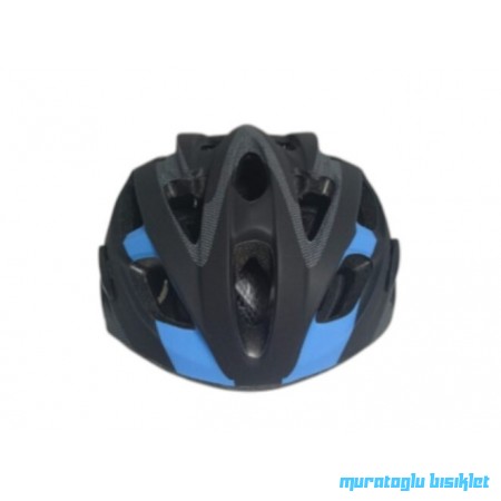 MOON MV-88  KASK IŞIKLI  -  SİYAH MAVİ - L