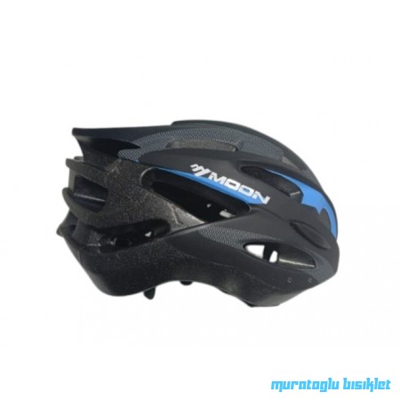 MOON MV-88  KASK IŞIKLI  -  SİYAH MAVİ - M
