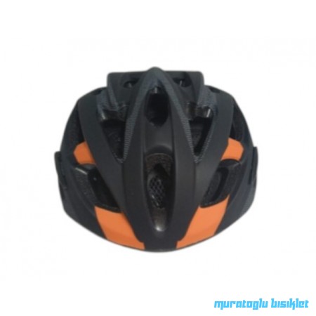 MOON MV-88  KASK IŞIKLI  -  SİYAH TURUNCU - L