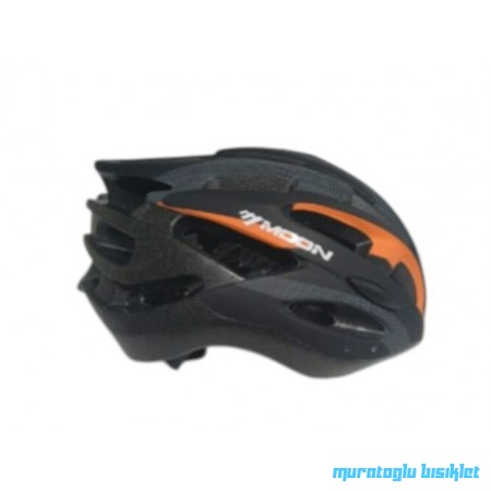 MOON MV-88  KASK IŞIKLI  -  SİYAH TURUNCU - M