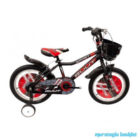16J RUUT SPORT ÇOCUK BİSİKLETİ - SİYAH KIRMIZI (YENİ)