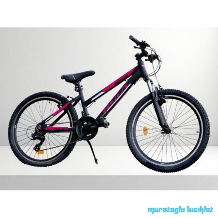 24J RUUT MEDUSA 21V VB BAYAN DAĞ BİSİKLETİ - SİYAH PEMBE - 30 KADRO