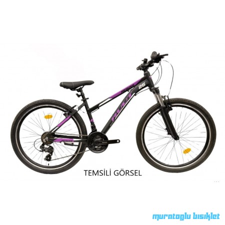 24J RUUT MEDUSA 21V VB BAYAN DAĞ BİSİKLETİ - SİYAH MOR - 30