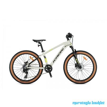 26J KRON XC 100 HD DAĞ BİSİKLETİ - BEJ NEON SARI SİYAH - 36 KADRO